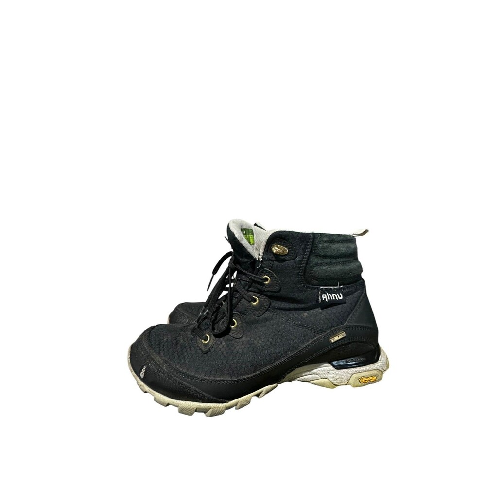 Ahnu Sugarpine II Waterproof Insignia Black Boots Womens Size 8 Hiking Vibram
